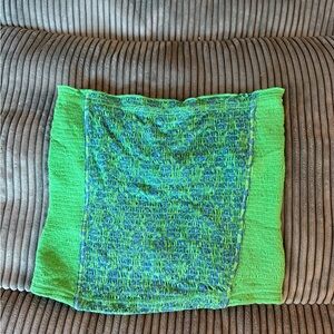 Free People Green Patterned Tube Top - Women